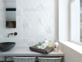 TIROL 11X12 cm - Wall tile, Hexagonal, 3D relief