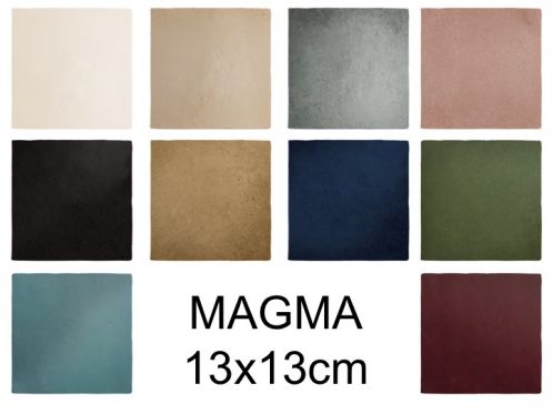 MAGMA 13X13 cm - Wall tiles, contemporary zellige style