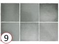 MAGMA 13X13 cm - Wall tiles, contemporary zellige style