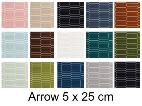 ARROW 5x25 cm - Wall tile, hexagonal elongated
