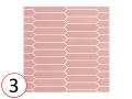 ARROW 5x25 cm - Wall tile, hexagonal elongated