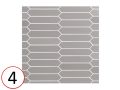 ARROW 5x25 cm - Wall tile, hexagonal elongated
