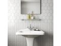 Chevron wall 5x19 cm - Wall tile, geometric parallelogram shape, called chevron