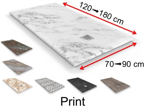 Designer shower trays, digital printing - STEP PRINT