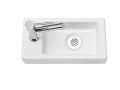 Rectangular hand basin, in white ceramic - Recto 36-B Benesan.