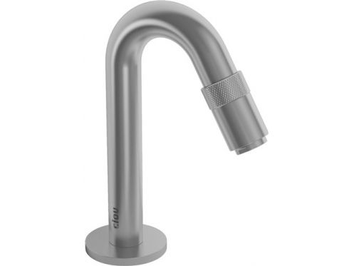 Cold water tap, brushed stainless steel, for washbasin - FREDDO NINE