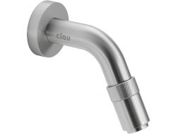 Wall-mounted tap, for washbasin, cold water, in brushed stainless steel - FREDDO ELEVEN SMALL
