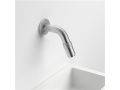 Wall-mounted tap, for washbasin, cold water, in brushed stainless steel - FREDDO ELEVEN SMALL