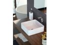 Countertop washbasin, 37 x 37 cm, in Solid Surface resin - ZLGC2