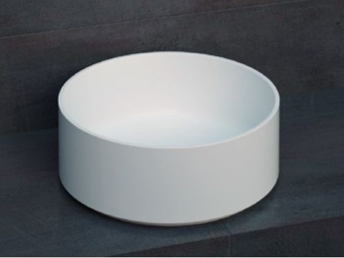 Countertop washbasin,  37 cm, in Solid Surface resin - ZLGC3