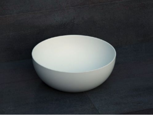 Countertop washbasin, � 40 cm, in Solid Surface resin - ZLGC10