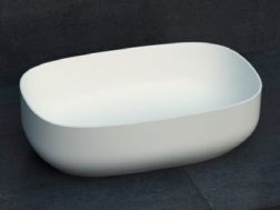 Countertop washbasin, 48 x 32 cm, in Solid Surface resin - ZLGC11