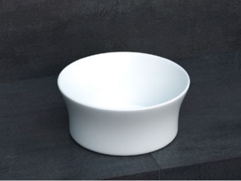 Countertop washbasin,  38 cm, in Solid Surface resin - ZLGC16