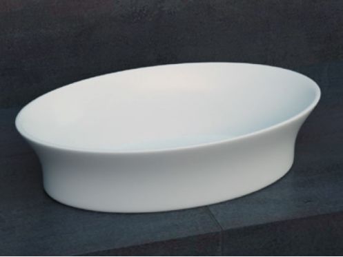 Countertop washbasin, 58 x 38 cm, in Solid Surface resin - ZLGC17