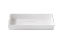 Countertop washbasin, 62 x 32 cm, in Solid Surface resin - ALASKA 62