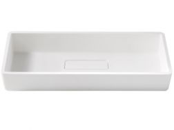 Countertop washbasin, 72 x 32 cm, in Solid Surface resin - ALASKA 72