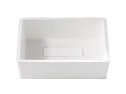 Countertop washbasin, 39 x 32 cm, in Solid Surface resin - ALASKA 39