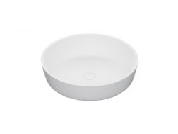 Countertop washbasin, Ø 41 cm, in Solid Surface resin - ITALICA