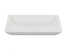 Countertop washbasin,  80 x 46 cm, in Solid Surface resin - TAIMIR 80