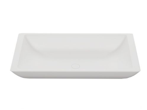 Countertop washbasin,  80 x 46 cm, in Solid Surface resin - TAIMIR 80