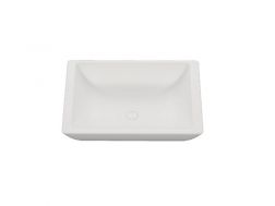 Countertop washbasin, 42 x 42 cm, in Solid Surface resin - TAIMIR 42