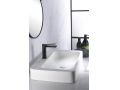 Matte black washbasin tap, mixer, height 156 and 269 mm - LOGRONO NOIR
