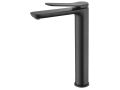 Matte black washbasin tap, mixer, height 156 and 269 mm - LOGRONO NOIR