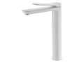 Matte white washbasin tap, mixer, height 156 and 269 mm - LOGRONO white