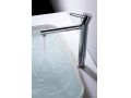 Designer washbasin tap, mixer, height 168 and 303 mm - BADAJOZ CHROME