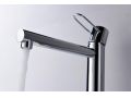 Designer washbasin tap, mixer, height 168 and 303 mm - BADAJOZ CHROME