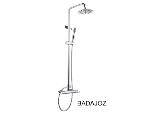 Design Shower column, Mixer Tap, Round � 20 cm - BADAJOZ CHROME