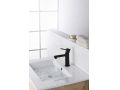 Matte black washbasin tap, mixer, height 168 and 303 mm - BADAJOZ BLACK