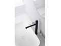 Matte black washbasin tap, mixer, height 168 and 303 mm - BADAJOZ BLACK