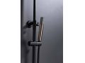 Matte black shower column, Mixer tap, Round  20 cm - BADAJOZ ORO ROSA