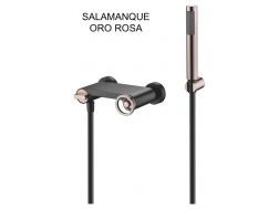 Shower wallbar, Single-lever mixer tap - SALAMANQUE ORO ROSA