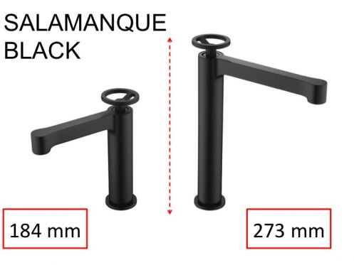 Black tap, mixer, height 184 and 273 mm - SALAMANQUE BLACK