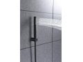 Shower wallbar, Single-lever mixer tap - SALAMANQUE BLACK