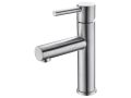 Brushed steel washbasin tap, mixer, height 188 mm - PARLA