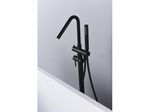 Standing tap for bathtub, mixer - ALMERIA BLACK