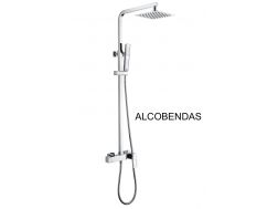 Shower column, mixer, cube style - ALCOBENDAS CHROME