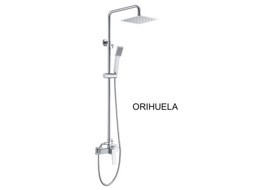 Shower column, Mixer Tap, Right Style / Square - ORIHUELA CHROME
