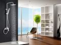 Shower column, Mixer Tap, Right Style / Square - ORIHUELA WHITE