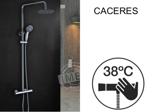 Shower column, thermostatic - CACERES CHROME