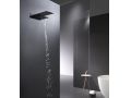 Built-in shower, thermostatic, rain cover and waterfall - ROQUETAS BLACK