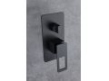 Built-in shower, mixer tap, rain cover 25 x 25 - ALCOBENDAS BLACK