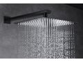 Built-in shower, mixer tap, rain cover 25 x 25 - ALCOBENDAS BLACK