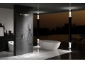 Built-in shower, mixer tap, rain cover 25 x 25 - ALCOBENDAS GOLD