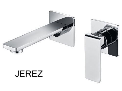 Recessed wall-mounted faucet, single lever, length 215 mm - JEREZ CHROME
