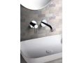 Recessed wall-mounted faucet, single lever, length 218 mm - BADAJOZ CHROME