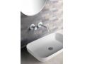 Recessed wall-mounted faucet, single lever, length 218 mm - BADAJOZ WHITE